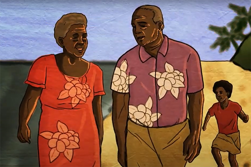 Screenshot of AUT's Fiji Language Week video