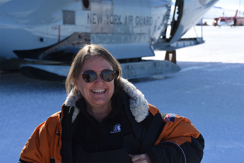 Associate Professor Barbara Bollard in Antarctica